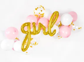 Palloncino Girl oro metallizzato 77 x 70 cm